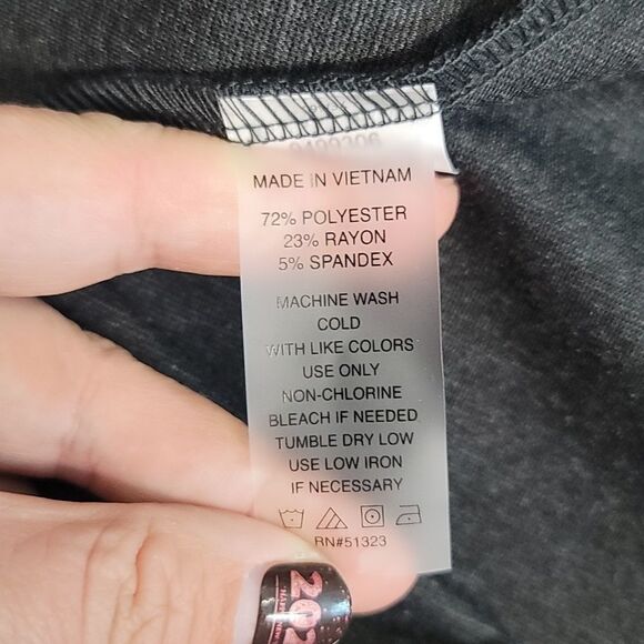 Two by Vince Camuto High Rise Leggings In Dark Heather Grey - Picture 8 of 8